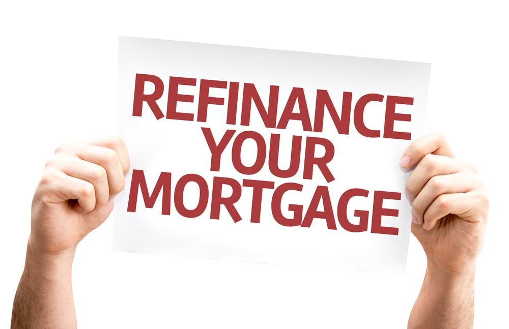 Refinance Your Mortgage card isolated on white background-1
